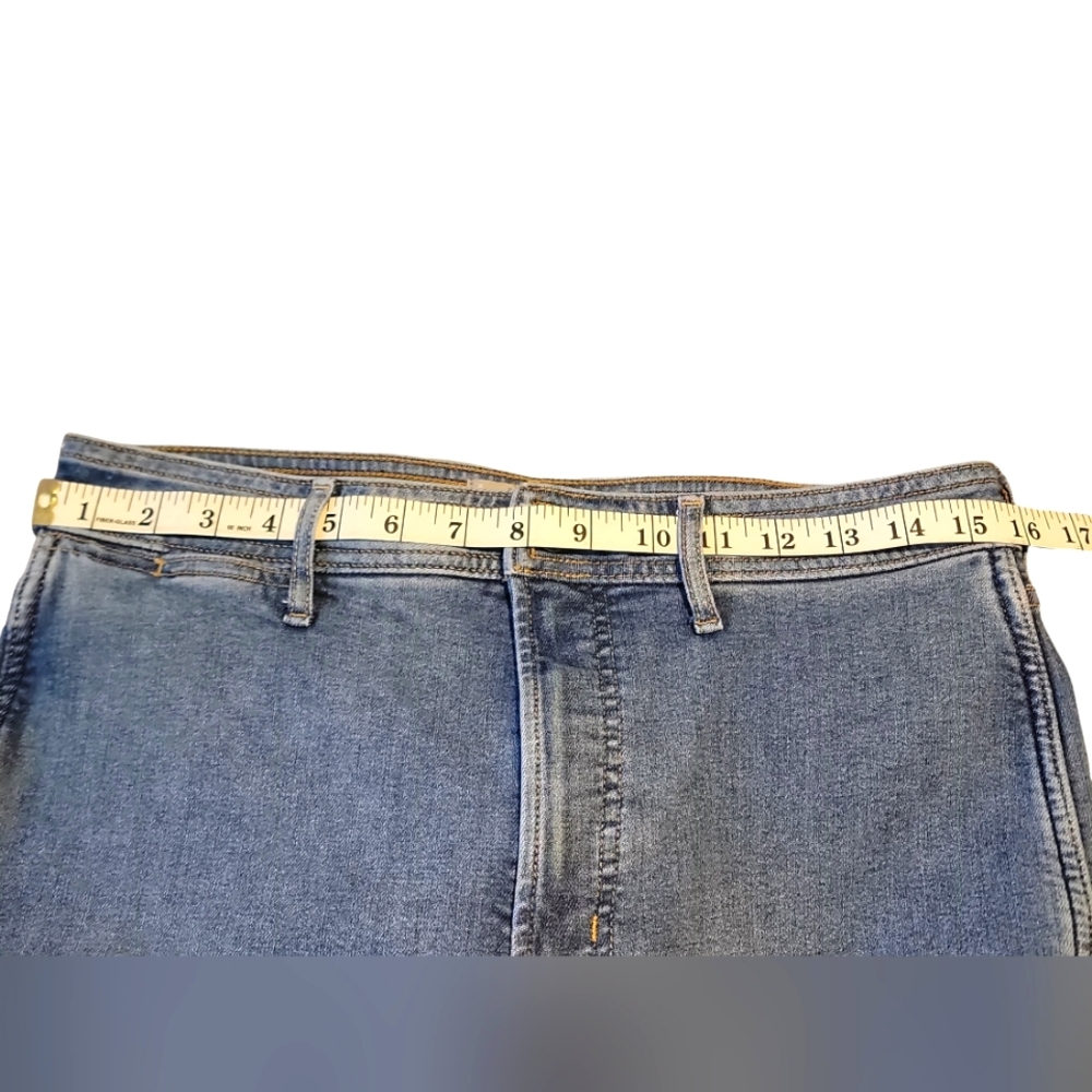 Everlane Way High Skinny Jeans Women's Size 31 Stretchy Mom Flat Front Blue - Picture 10 of 16